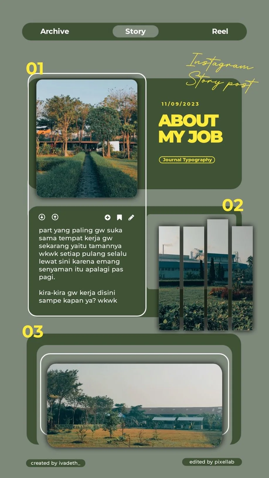 About My Job template preview