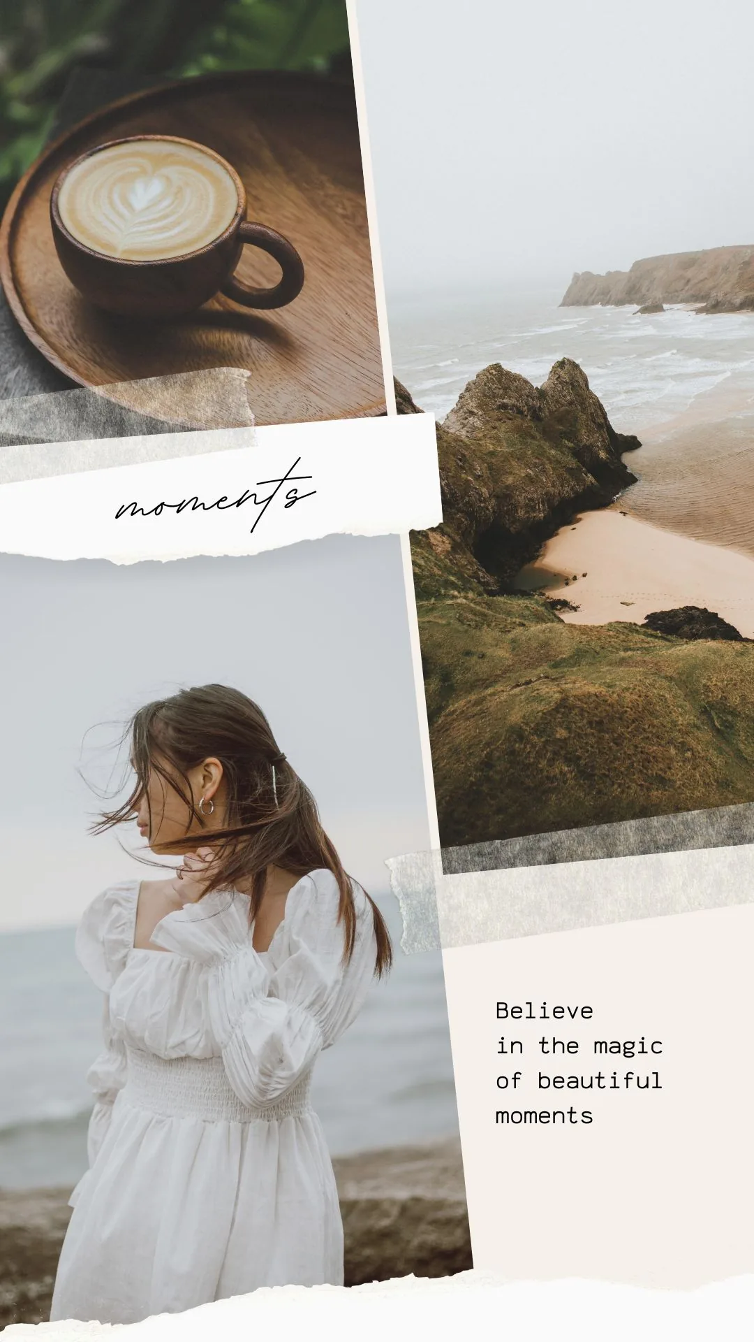 Moments Torn Paper template preview