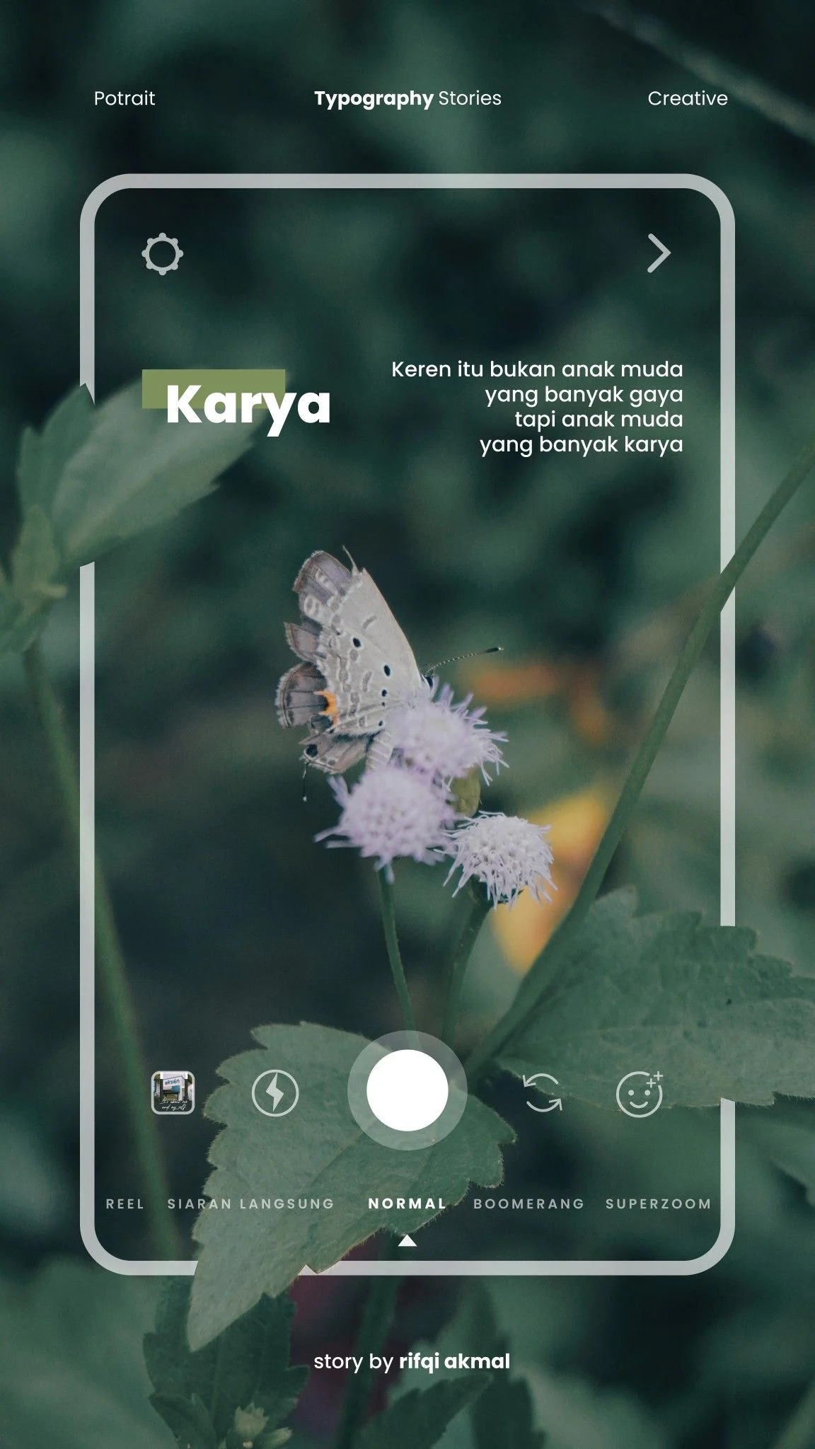 Typography layout preview